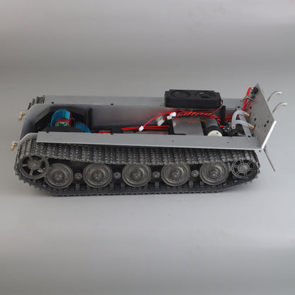 TOUCAN RC HOBBY Full Metal RC Tank Chassis for Heng Long 1/16 German King Tiger Henschel Steel Gearbox 390 Brushed Motor Smoke Unit Speaker