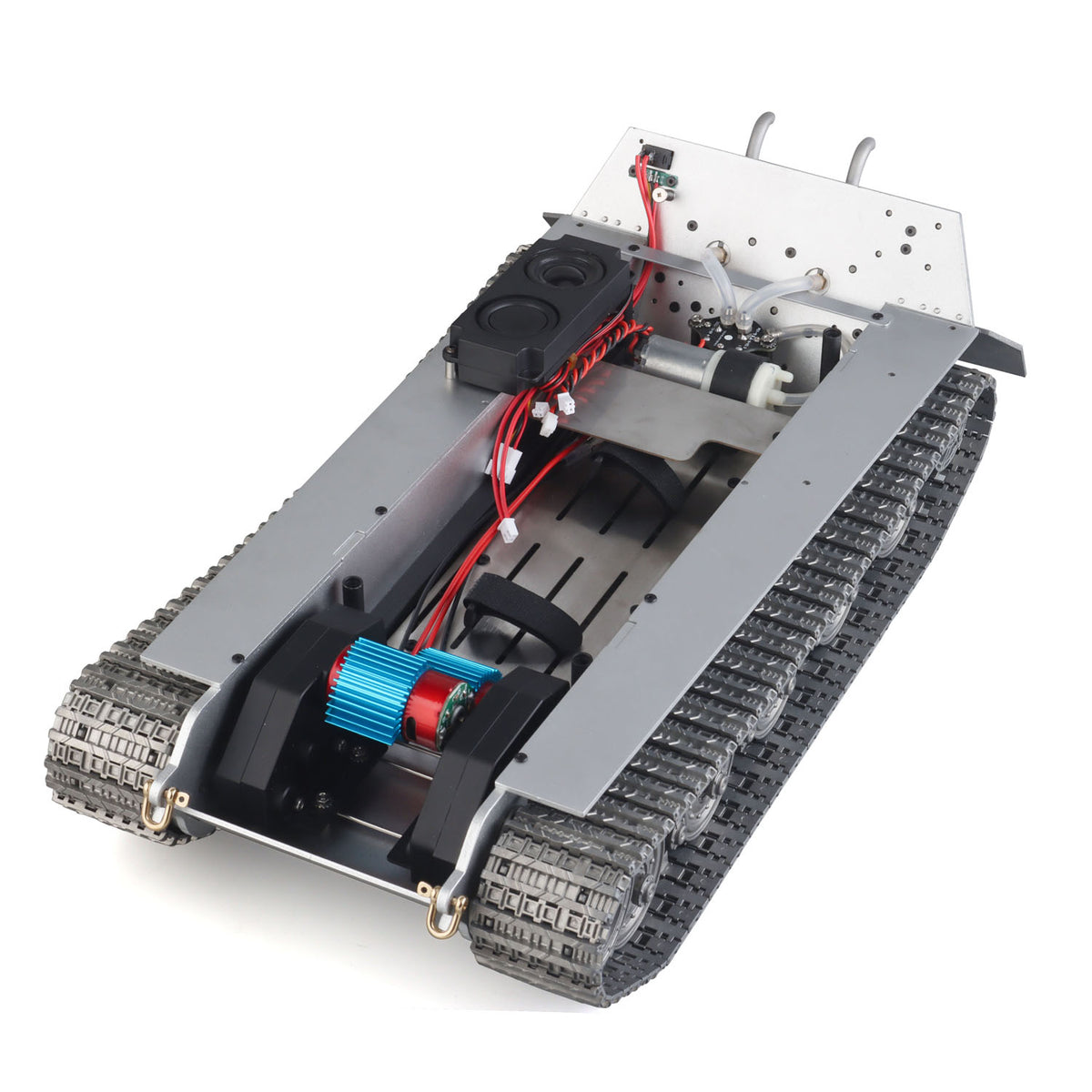 TOUCAN RC HOBBY Full Metal RC Tank Chassis for Heng Long 1/16 German King Tiger Henschel Steel Gearbox 390 Brushed Motor Smoke Unit Speaker