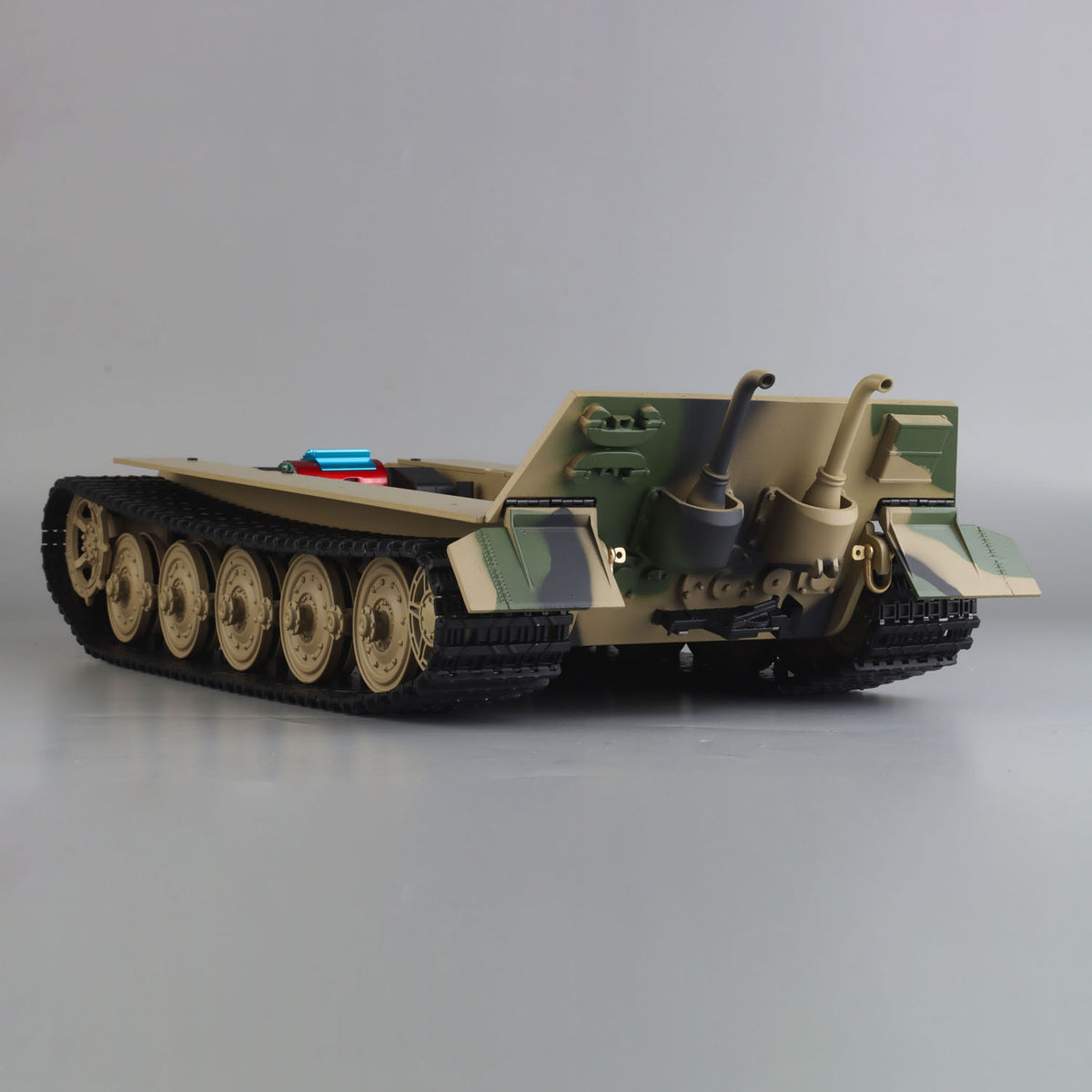TOUCAN RC HOBBY Full Metal RC Tank Chassis for Heng Long 1/16 German King Tiger Henschel Steel Gearbox 390 Brushed Motor Smoke Unit Speaker