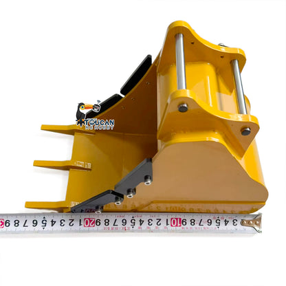 TOUCAN RC HOBBY  Metal Ripper Wide Bucket Manual Quick Coupler Rake for 1/8 Scale 385CF Hydraulic RC Excavator Remote Control Digger Model DIY Spare Parts