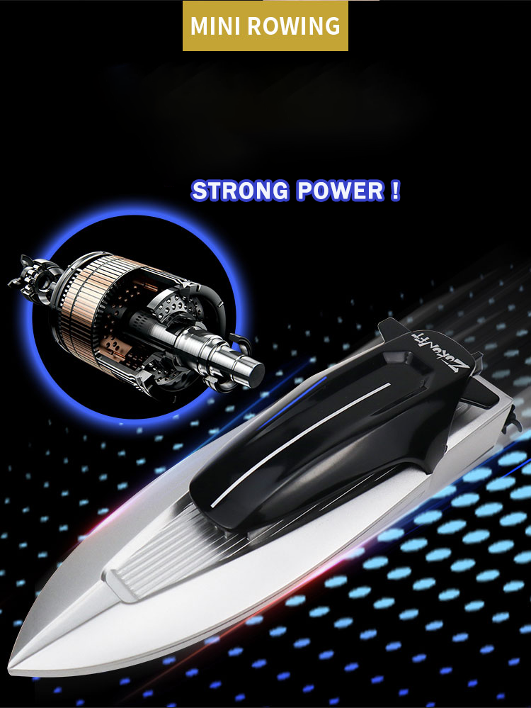 TOUCAN RC HOBBY  2.4 G RC Rowing Skiff Radio Control Electric Boat Hover Twin Propellers Indoor Outdoor RTR Mini Model 14*4*3.8cm