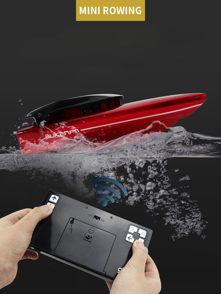 TOUCAN RC HOBBY  2.4 G RC Rowing Skiff Radio Control Electric Boat Hover Twin Propellers Indoor Outdoor RTR Mini Model 14*4*3.8cm