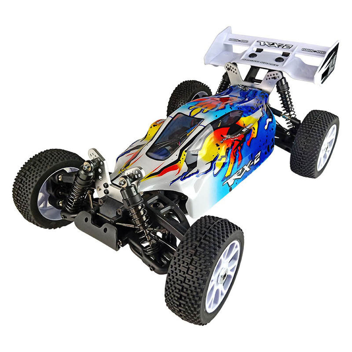 TOUCAN RC HOBBY VRX RH812 1/8 2.4GHz RC Off-Road Vehicle 4WD 60-70KM/H High Speed Remote Control Model Car Metal Chassis Tail Wing Battery