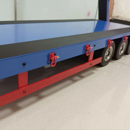 TOUCAN RC HOBBY Metal 3 Axles Trailer Semi-trailer for 1/14 RC Tractor Truck Remote Control Cars Simulation Hobby Model DIY Parts