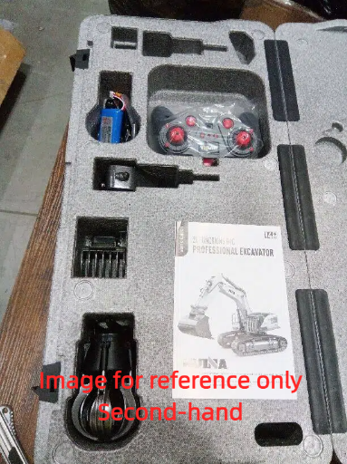 TOUCAN RC HOBBY Second Hand US Stock 1/14 HUINA RC Metal Excavator Model 1594 Radio Control Digger Light Sound Battery