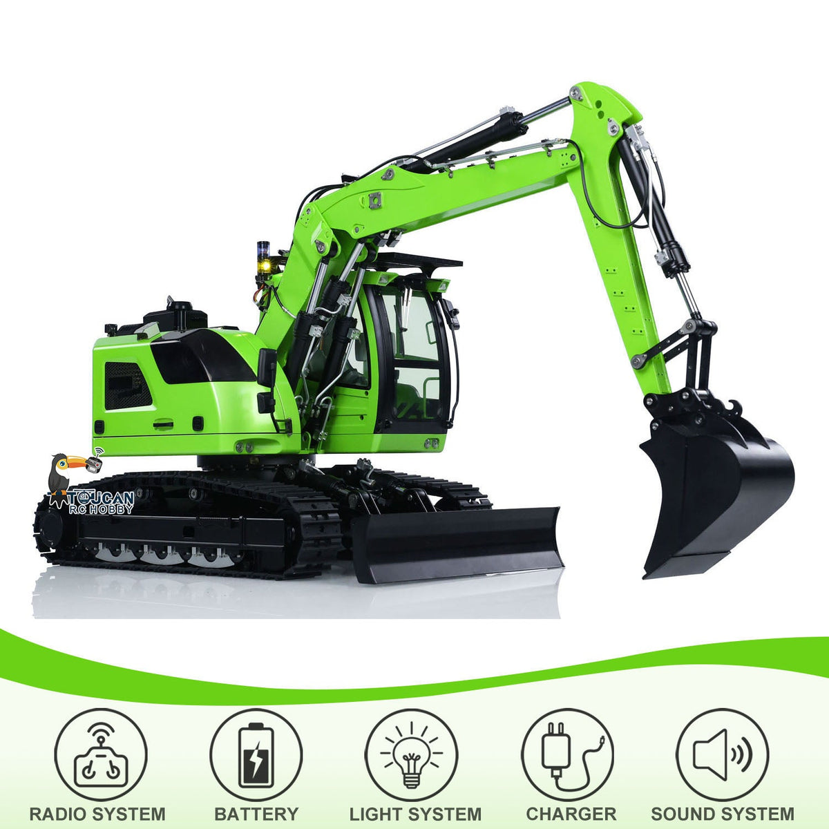 Cut 1/14 Metal RC Hydraulic Excavator LR914