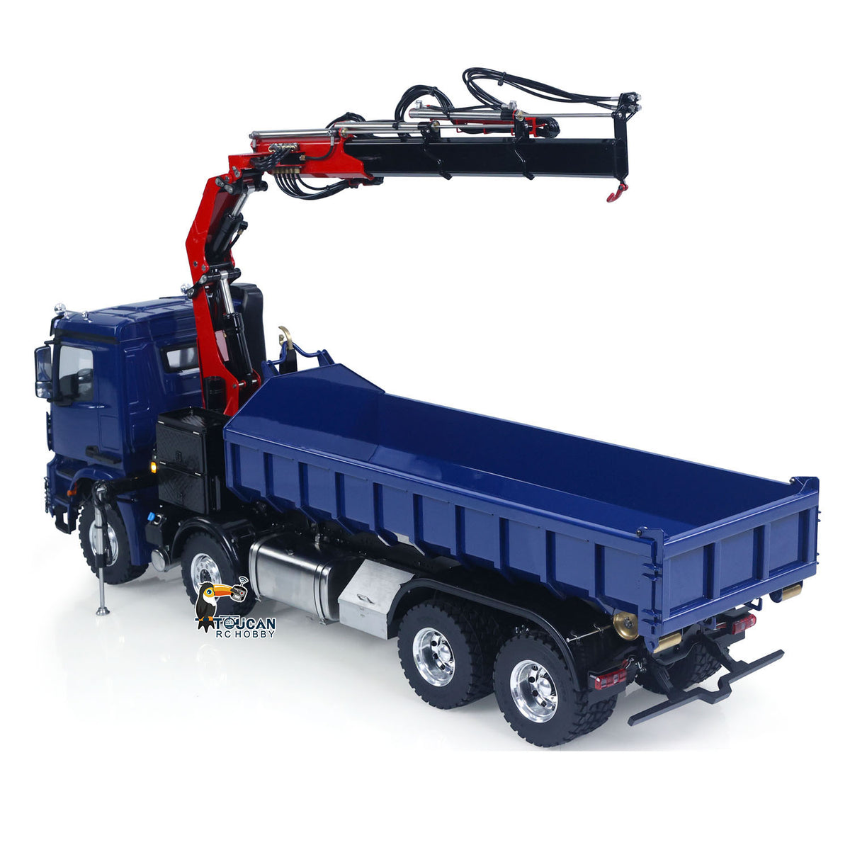 8X8 Lesu 1/14 Metal RC Hydraulic Roll On Off Crane Dump Truck Z0017