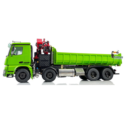 8X8 Lesu 1/14 Metal RC Hydraulic Roll On Off Crane Dump Truck Z0017