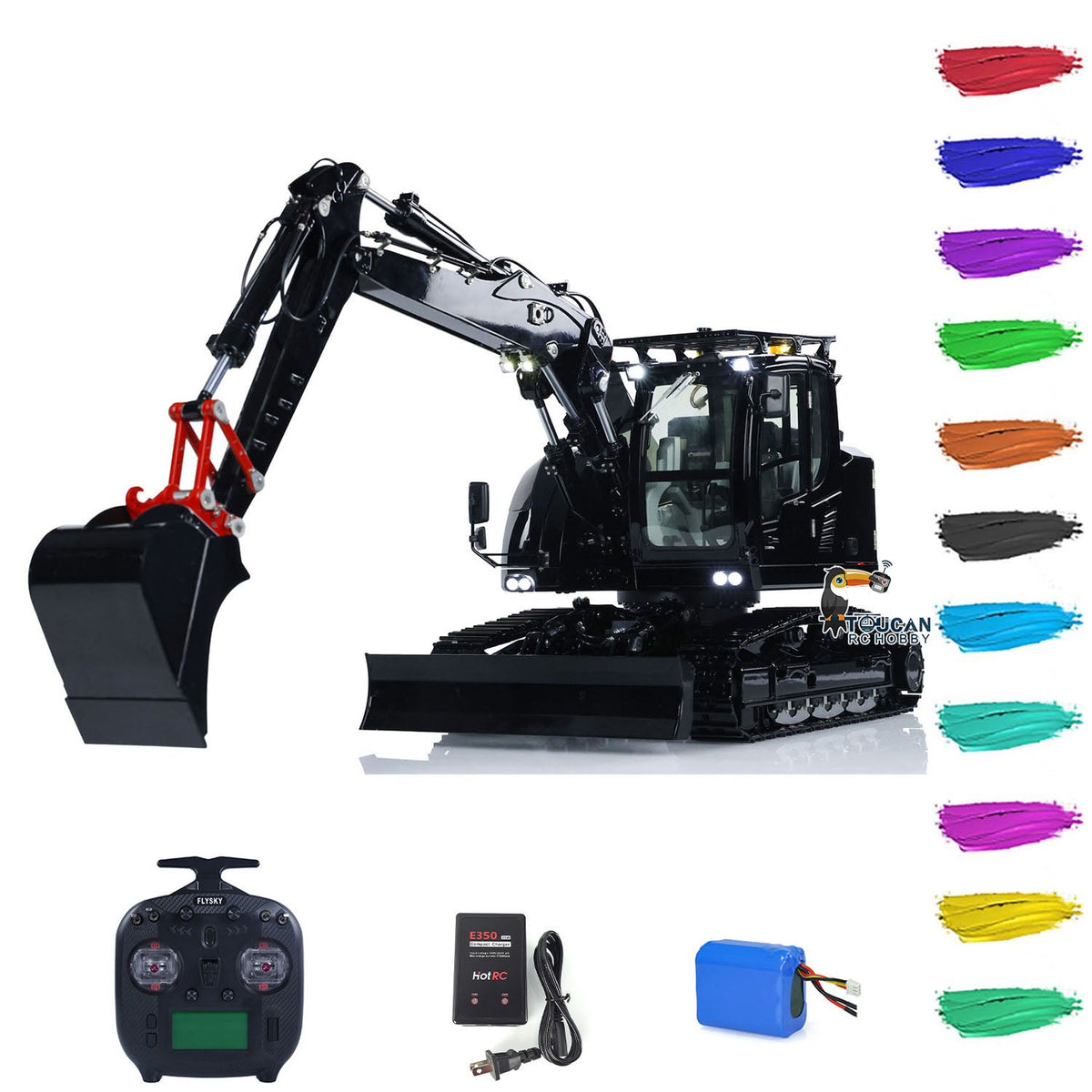 Cut 1/14 Metal RC Hydraulic Excavator LR914