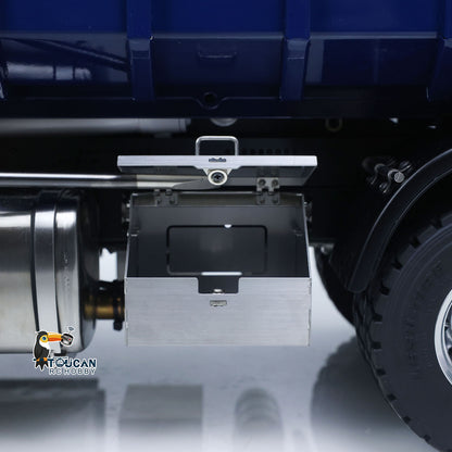 Lesu Z0017 1/14 Metal RC Hydraulic Roll On Off Crane Dump Truck 8X8 Lorry Tipper Vehicle