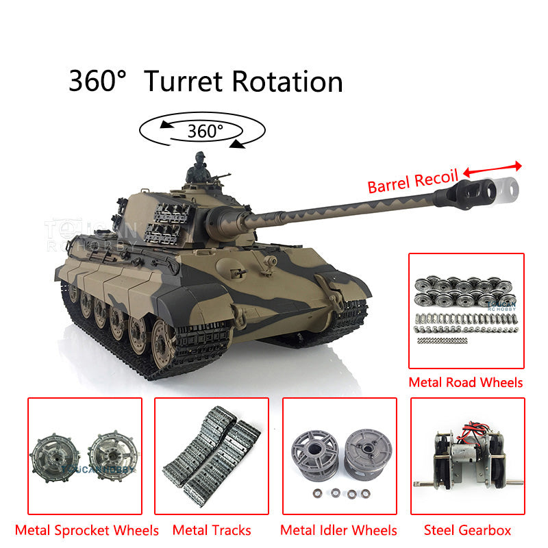 1/16 Metal Henglong RC Tank King Tiger 3888A