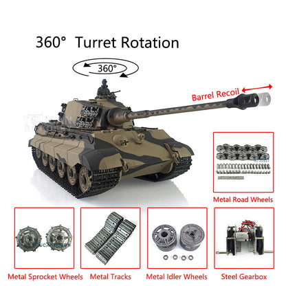 1/16 Metal Henglong RC Tank King Tiger 3888A