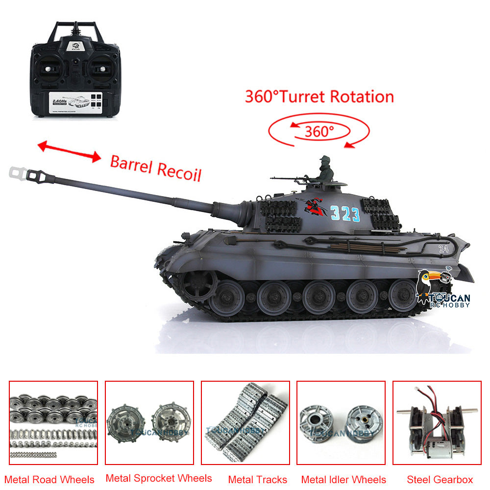 1/16 Metal Henglong RC Tank King Tiger 3888A