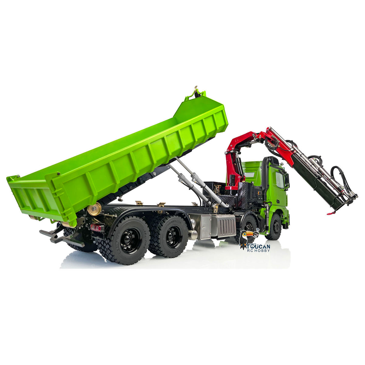 8X8 Lesu 1/14 Metal RC Hydraulic Roll On Off Crane Dump Truck Z0017