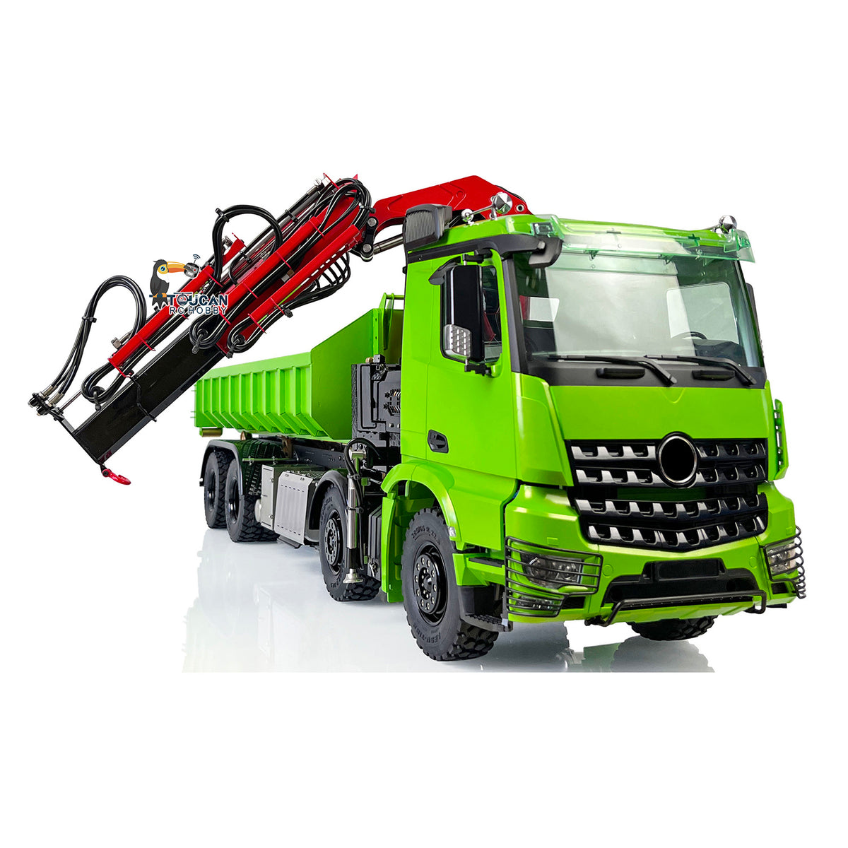 8X8 Lesu 1/14 Metal RC Hydraulic Roll On Off Crane Dump Truck Z0017