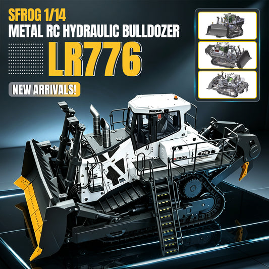 SFrog 1/14 Hydraulic RC Bulldozer LR776 - 95% Metal RTR