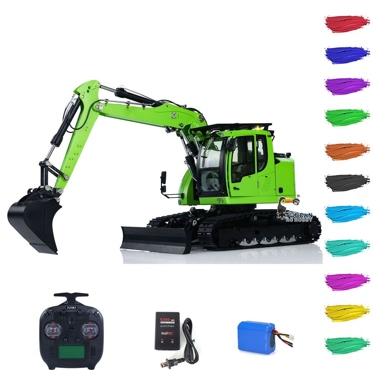 Cut 1/14 Metal RC Hydraulic Excavator LR914