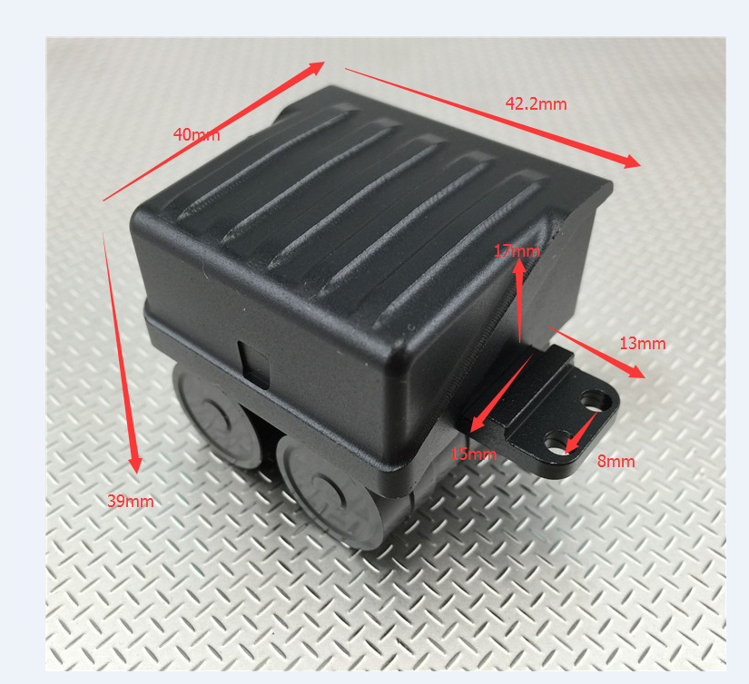 TOUCAN RC HOBBY HHRC Base de protection d'engrenage en métal pour servo, arbre de transmission 152-167mm et réservoir d'air pour camion tracteur radiocommandé TAMIYA 1/14