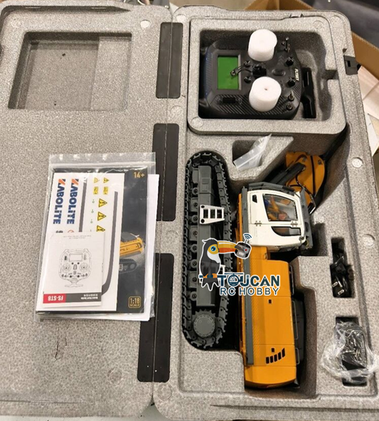 TOUCAN RC HOBBY Free Shipping Second Hand CA Stock KABOLITE 1/18 K962 100S Remote Control Hydraulic Excavator RC Digger Electric Claw Ripper Hammer Construction Car Machines