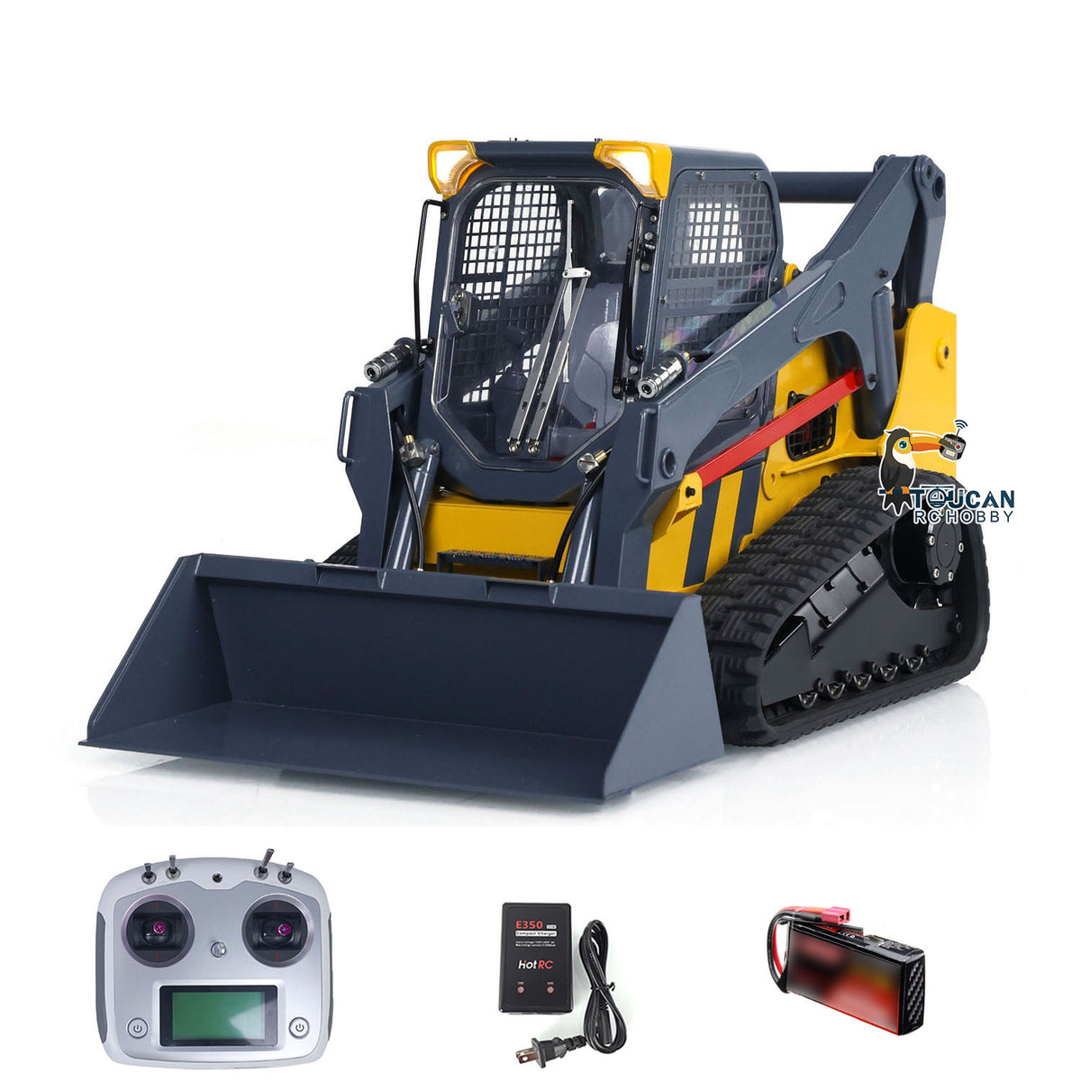 1/14 Metal RC Hydraulic Skid-Steer Tracked Loader SM770