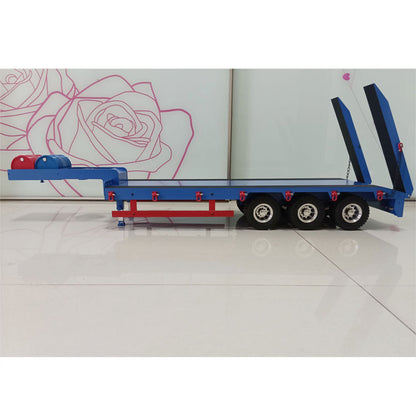 TOUCAN RC HOBBY Metal 3 Axles Trailer Semi-trailer for 1/14 RC Tractor Truck Remote Control Cars Simulation Hobby Model DIY Parts