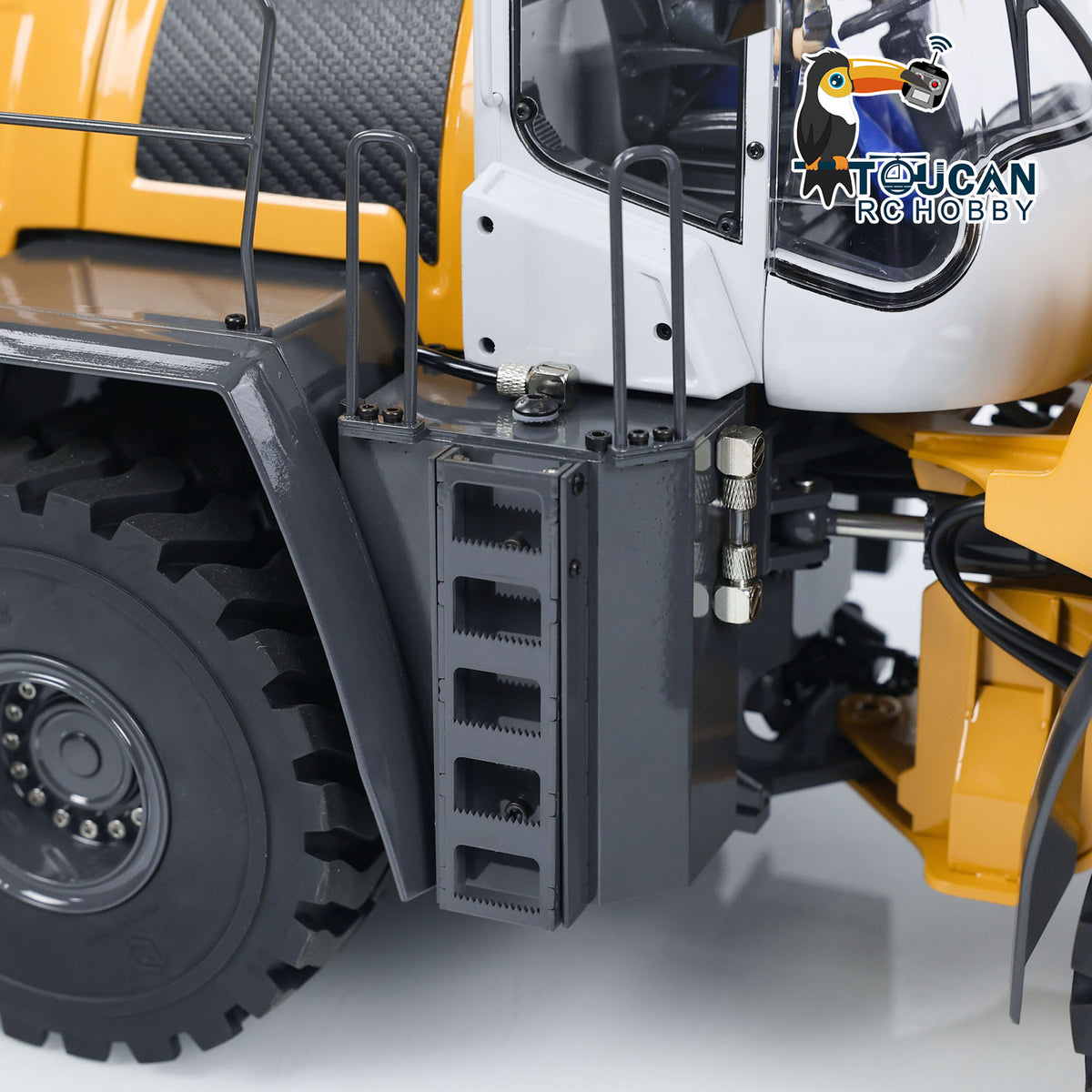 TOUCAN RC HOBBY US Stock XDRC 580 1/14 Metal RC Hydraulic Loader RTR 4-Way Valve Brushless Motor Quick Attachment System Smoke Light Sound for Collectors