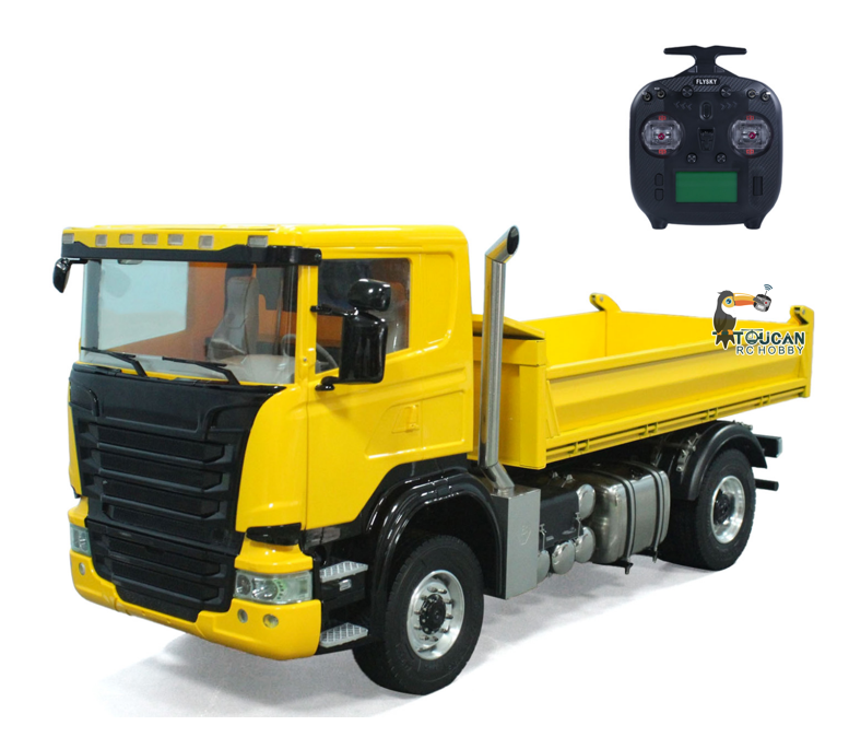 TOUCAN RC HOBBY LXY 1/14 4*4 RC Hydraulic Dumper Car Remote Control Dump Truck Metal Tipper Electric Model 3-speed Transmission