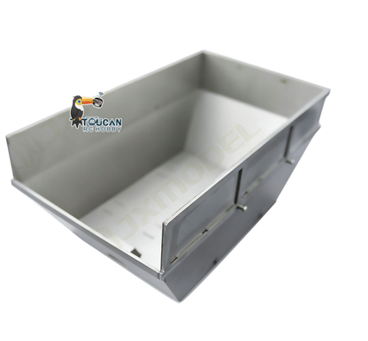 TOUCAN RC HOBBY JXModel Metal Small Bucket for VL18U 1/14 6*4 Hydraulic RC Skip Loader K3363 Swing Arm Dump Garbage Truck DIY