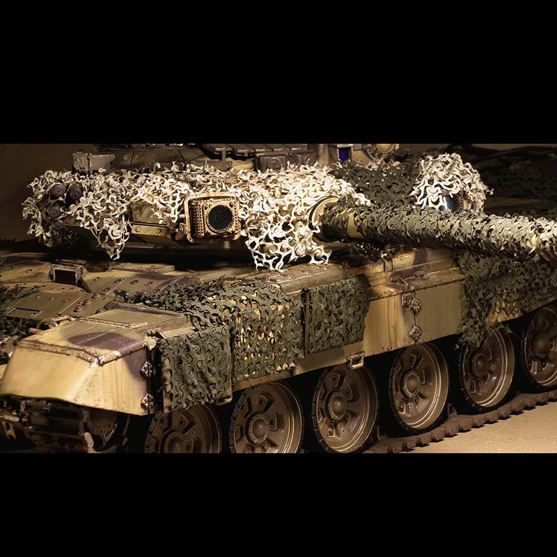 TOUCAN RC HOBBY Camouflage Net for Heng Long 1/16 RC Panzer Radio Control Tank 3838 USA M26 Pershing Hobby Model Tiger I DIY Bulldog 3839