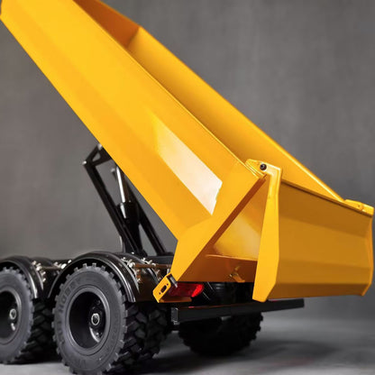 TOUCAN RC HOBBY LXY 2 Axles 1/14 Metal Dump Trailer Manual Support Legs for 6x6 Remote Control Tractor Truck RC Lorry Hydraulic Crane 4151 AK