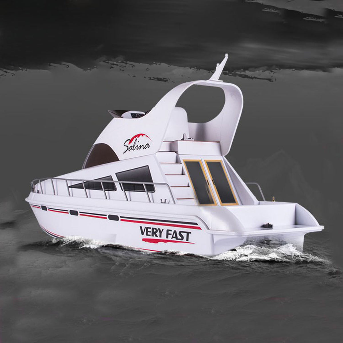 TOUCAN RC HOBBY Heng Long 2.4G RC Racing Boat Remote Control High-Speed Yacht 20KM/H Ship 70x19.9x19.5cm RTR Simulation Model ESC Servo Motor