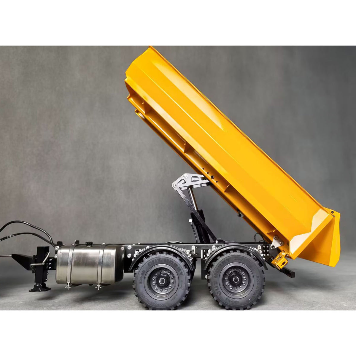 TOUCAN RC HOBBY LXY 2 Axles 1/14 Metal Dump Trailer Manual Support Legs for 6x6 Remote Control Tractor Truck RC Lorry Hydraulic Crane 4151 AK