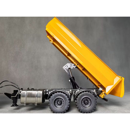 TOUCAN RC HOBBY LXY 2 Axles 1/14 Metal Dump Trailer Manual Support Legs for 6x6 Remote Control Tractor Truck RC Lorry Hydraulic Crane 4151 AK