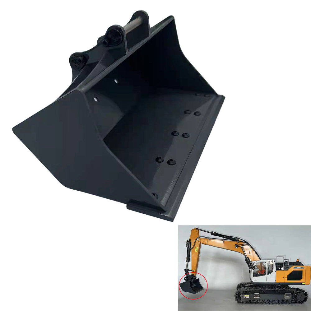 TOUCAN RC HOBBY XDRC Metal Sieve Bucket Claw Grab LED Lights Ripper Scarifier Shear for 1/14 L945 RC Hydraulic Excavator Digger Heavy Construction Cars