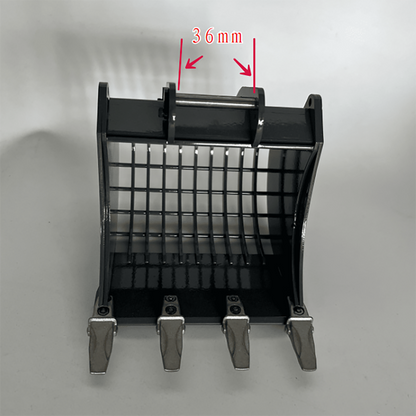 TOUCAN RC HOBBY XDRC Metal Sieve Bucket Claw Grab LED Lights Ripper Scarifier Shear for 1/14 L945 RC Hydraulic Excavator Digger Heavy Construction Cars