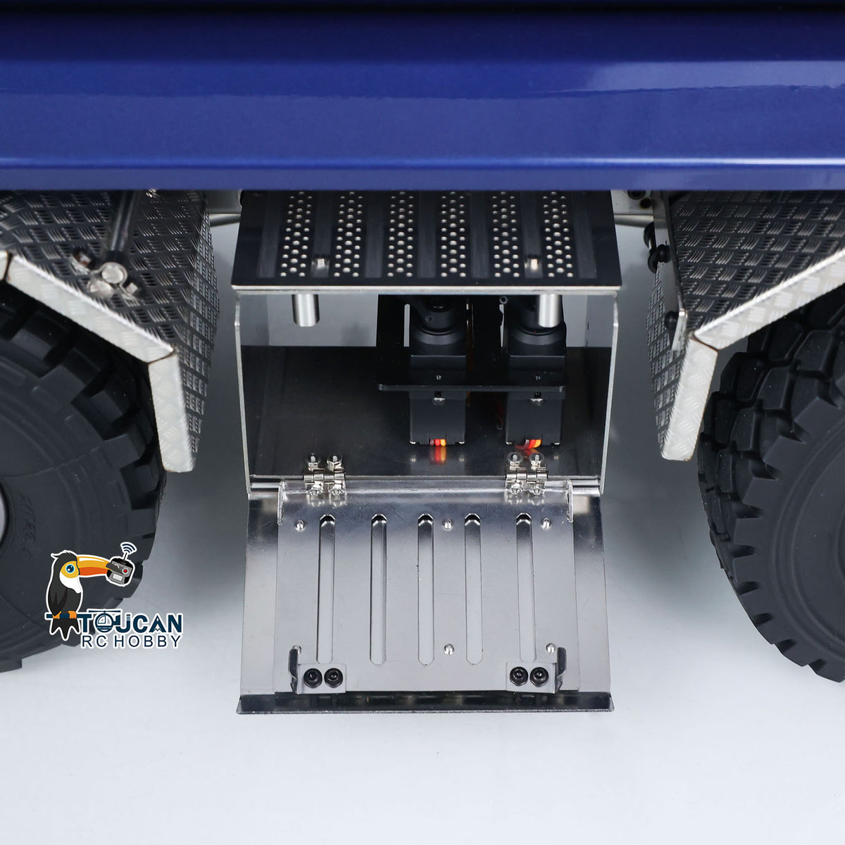TOUCAN RC HOBBY MODO 3348 1/14 Metal 8x8 RC Hydraulic Dump Truck PNP RTR 2-Speed Gearbox Differential Locks Hobbywing Brushless Motor ESC Light Sound for Enthusiasts