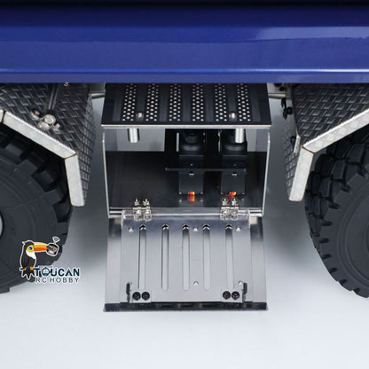 TOUCAN RC HOBBY MODO 3348 1/14 Metal 8x8 RC Hydraulic Dump Truck PNP RTR 2-Speed Gearbox Differential Locks Hobbywing Brushless Motor ESC Light Sound for Enthusiasts