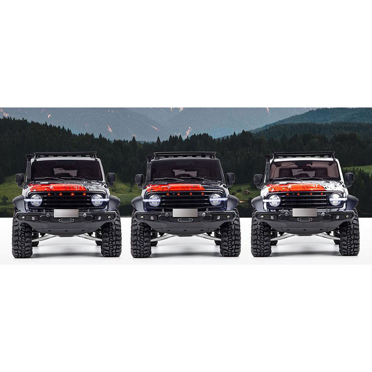 TOUCAN RC HOBBY Traction Hobby 1/8 RC Crawler Tank 300 Commemorative Edition 4WD Remote Control Off Road Vehicle Axle Lock Brushed Motor ESC Light Metal Arm