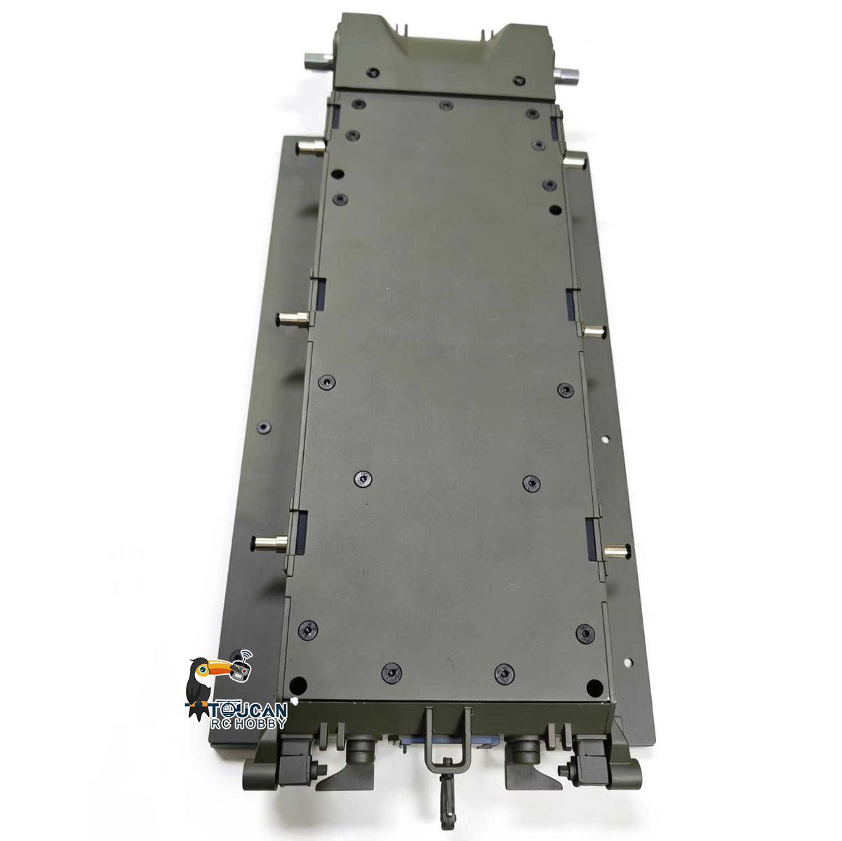 TOUCAN RC HOBBY Metal Chassis Smoke Unit Gearbox Power Blue Motor Speaker Switch for Heng Long 1/16 RC Battle Tank 3898 USA M4A3 Sherman Model