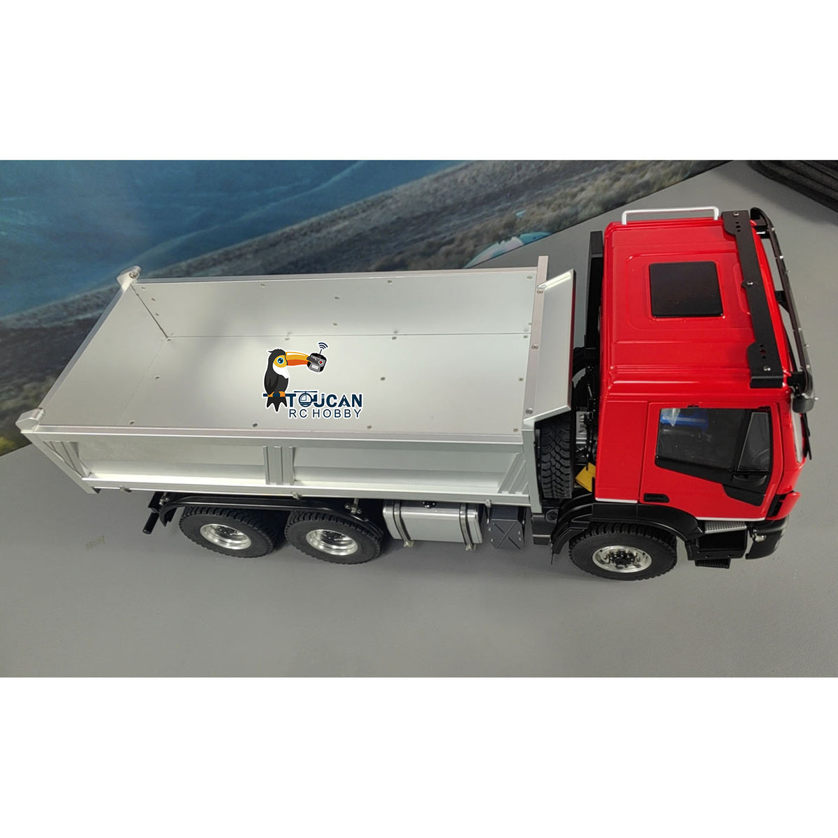 TOUCAN RC HOBBY MODO 1/14 6x6 Hydraulic RC Dump Truck Radio Controlled Tipper Dumper Car 2-speed Gearbox PNP Sound Light Painted Assembled Model