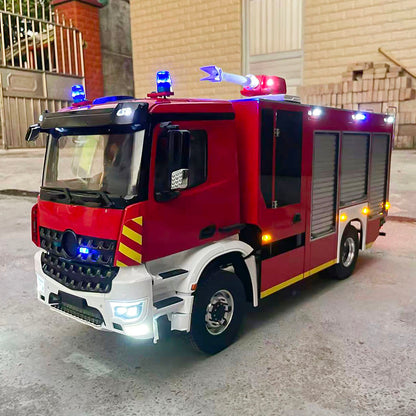 TOUCAN RC HOBBY 1/14 4*4 Remote Control Fire Fighting Truck Assembled 2Speed Gearbox Light Sound System Metal Axles Flysky ST8 Radio PNP/RTR