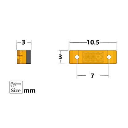 TOUCAN RC HOBBY LED Kunststoff 2,2V-3V Warnleuchte Begrenzungsleuchte für DIY 1/14 RC Traktor LKW Planierraupe Bagger Kipper R470 770S 3363 1851