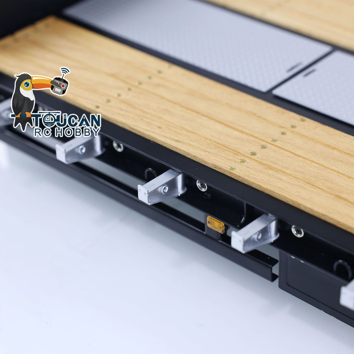 1/14 Metal LESU A0020 RC Trailer Hydraulic Lifting Tailboard Electric Landing Legs for Tractor Truck