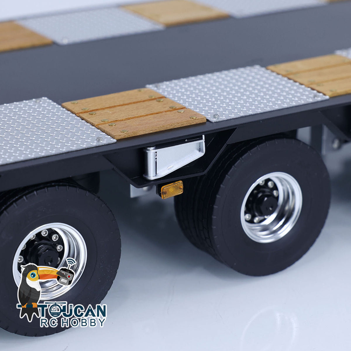 1/14 Metal LESU A0020 RC Trailer Hydraulic Lifting Tailboard Electric Landing Legs for Tractor Truck