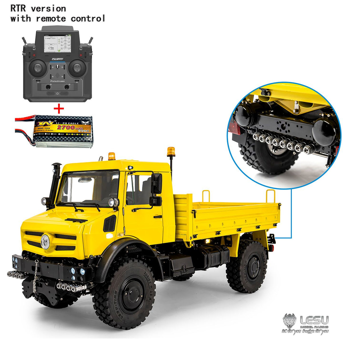 LESU 1/14 Metal Hydraulic RC Off Road Car U4023 MT44023