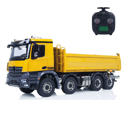 1/14 8x8 RC Hydraulic Dump Truck Metal Radio Control Tipper Vehicle