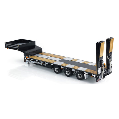 1/14 Metal LESU A0020 RC Trailer Hydraulic Lifting Tailboard Electric Landing Legs for Tractor Truck