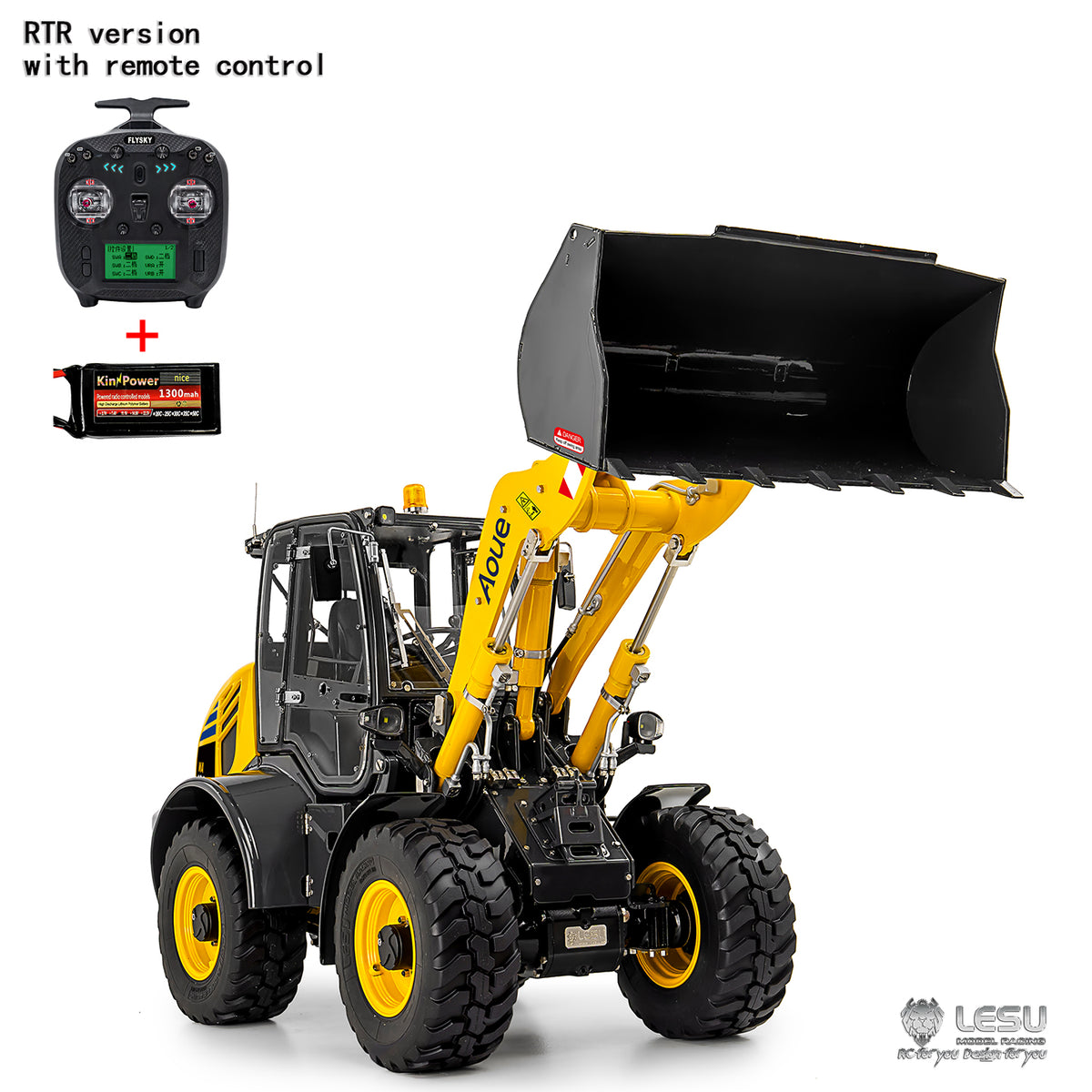 Lesu 1/14 Metal RC Hydraulic Loader Aoue WA100M-8