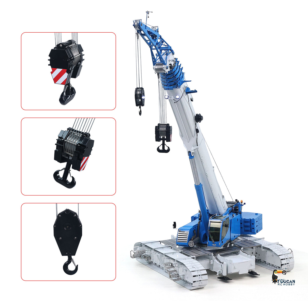 1/14 Metal Eyewhale RC Hydraulic Telescopic Crawler Crane LTR1220