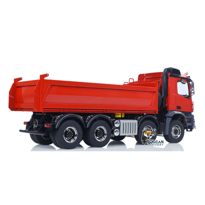 1/14 8x8 RC Hydraulic Dump Truck Metal Radio Control Tipper Vehicle